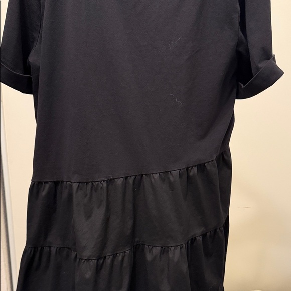 Chico's Tiered Asymmetrical Woman’s Dress Sz Large Black - Picture 6 of 8